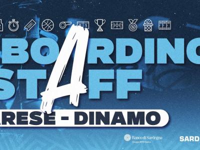 BOARDING STAFF | VARESE - DINAMO BDS BOARDING STAFF | VARESE - DINAMO BDS