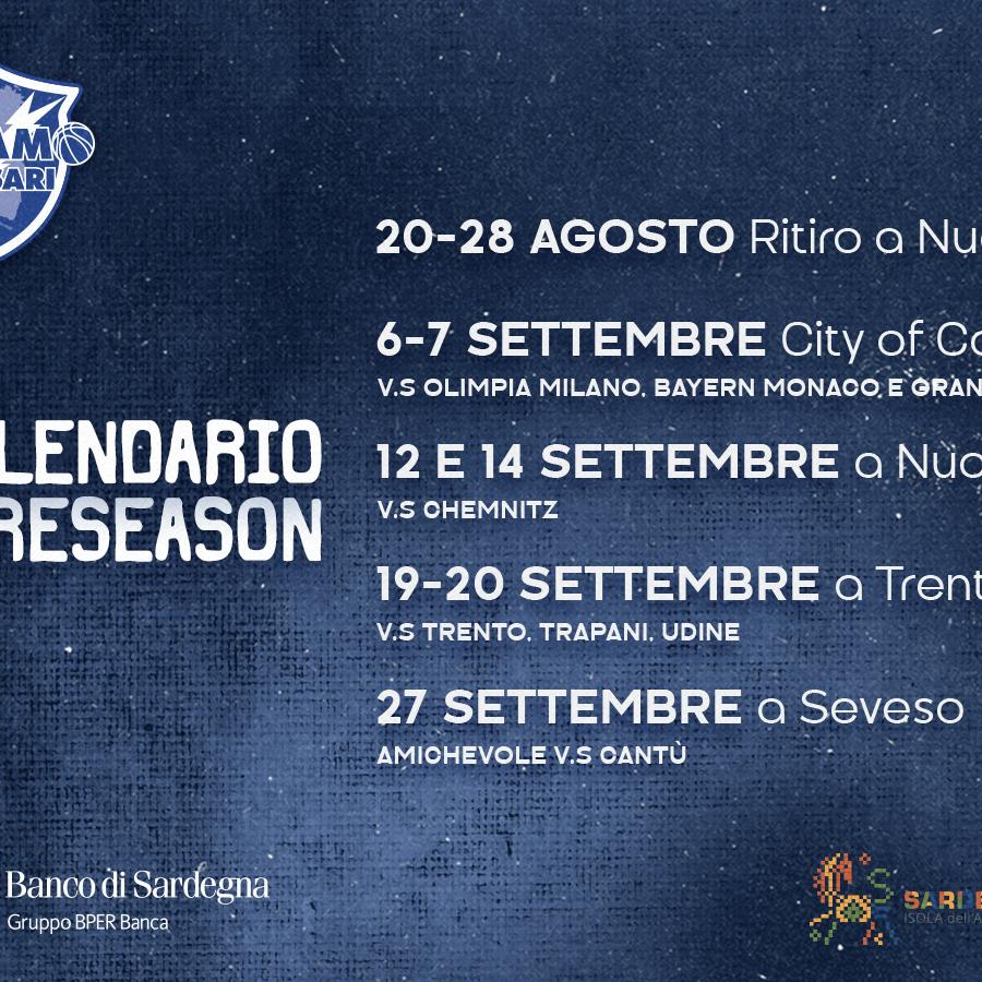 La preseason nell'isola: gli impegni precampionato dei Giganti.